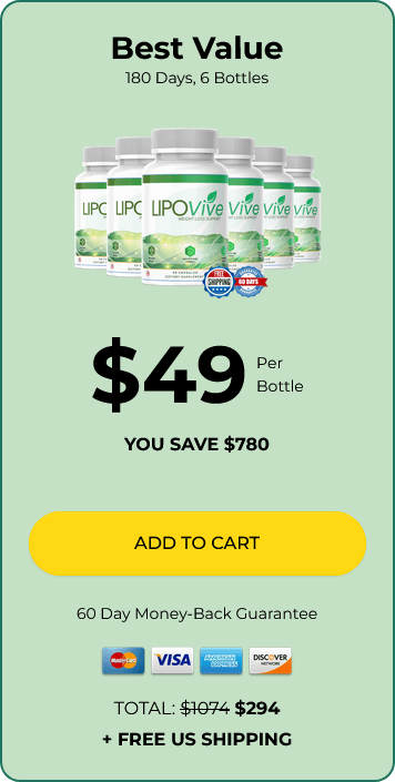 LipoVive 6 Bottle